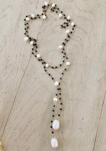 Load image into Gallery viewer, Black Spinel Wrap Necklace - Tie
