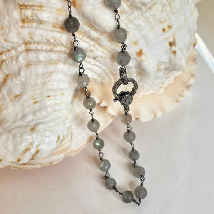 LABRADORITE NECKLACE - GRIS