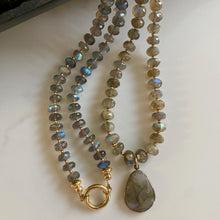 Load image into Gallery viewer, Long Labradorite Necklace - Shimmy
