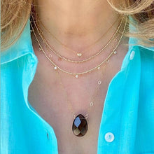 Load image into Gallery viewer, Gold Ball Necklace with CZ
