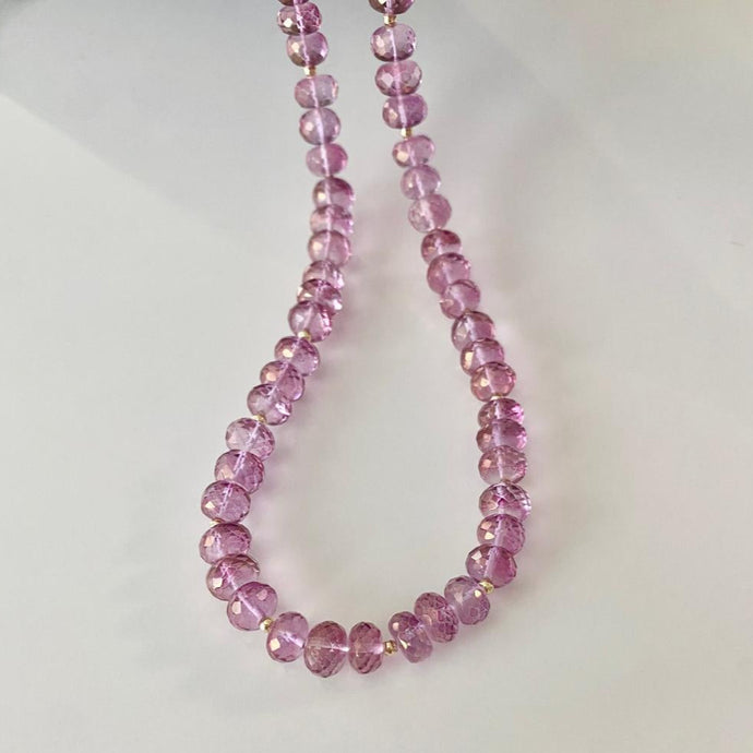 Pink Quartz Necklace - Kari