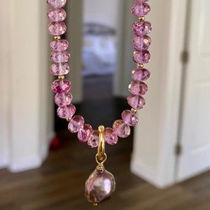 Pink Quartz Necklace - Kari