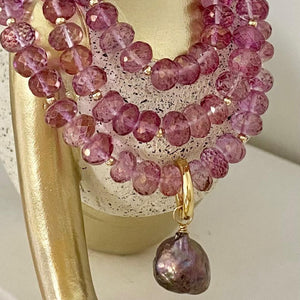 Pink Quartz Necklace - Kari