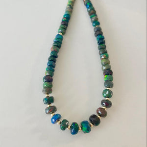 Black Opal Necklace - Aisha