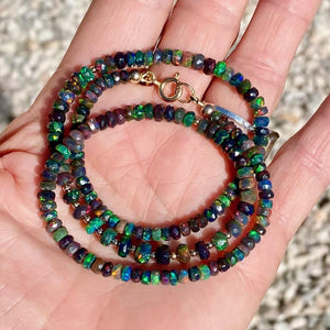 Black Opal Necklace - Aisha