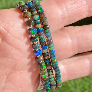 Black Opal Necklace - Aisha