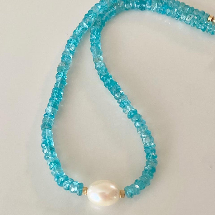 Apatite Necklace - Sky