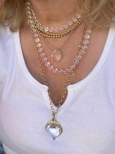 Long Crystal Necklace