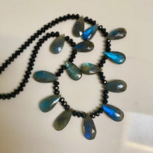 Load image into Gallery viewer, Labradorite Fringe Necklace - Sola
