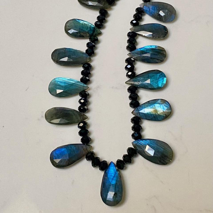 Labradorite Fringe Necklace - Sola