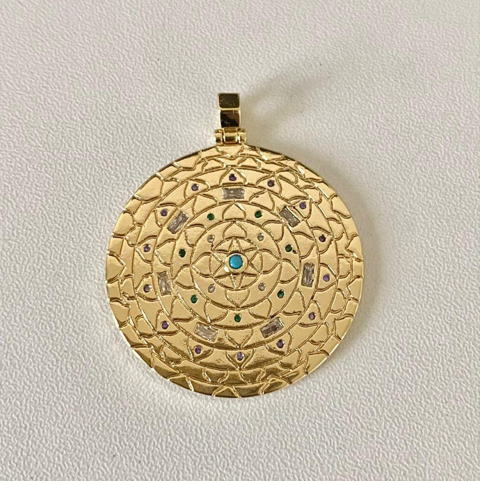 Gold Coin Pendant