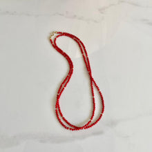 Load image into Gallery viewer, Red Coral Necklace - Rossa
