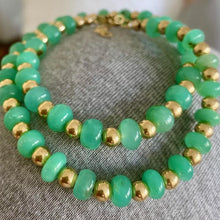 Load image into Gallery viewer, Chrysoprase necklace "granny smith"
