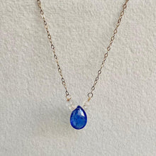 Load image into Gallery viewer, Tanzanite drop necklace

