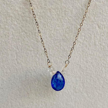 Load image into Gallery viewer, Tanzanite drop necklace
