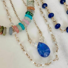 Load image into Gallery viewer, Tanzanite drop necklace
