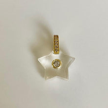 Load image into Gallery viewer, Crystal star charm with diamond center
