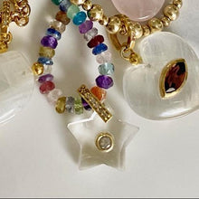 Load image into Gallery viewer, Crystal star charm with diamond center
