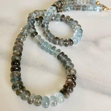 Load image into Gallery viewer, Moss aquamarine necklace
