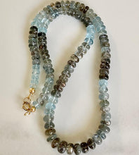 Load image into Gallery viewer, Moss aquamarine necklace
