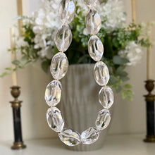 Load image into Gallery viewer, Crystal quartz necklace with gold accents
