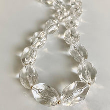 Load image into Gallery viewer, Crystal quartz necklace with gold accents
