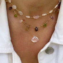 Load image into Gallery viewer, ROSE QUARTZ NECKLACE - GRANDEZZA
