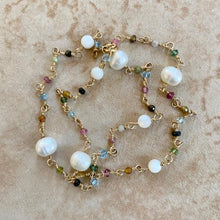 Load image into Gallery viewer, Mixed Gemstone Necklace - Sirena
