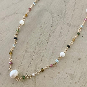 Mixed Gemstone Necklace - Sirena