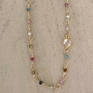 Gemstone Mix Necklace - Rosa
