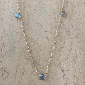 Labradorite Drop Necklace - Delilah