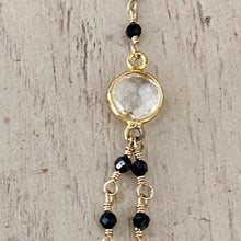Load image into Gallery viewer, BLACK SPINEL NECKLACE - CRYSTAL
