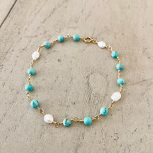 Load image into Gallery viewer, HOWLITE ROSARY BRACELET

