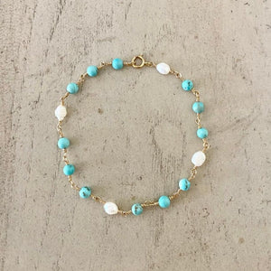 HOWLITE ROSARY BRACELET