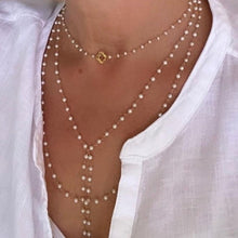 Load image into Gallery viewer, PEARL CHOKER - CLOVER
