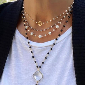 PEARL CHOKER - CLOVER