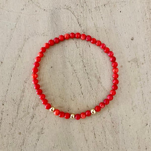 RED CORAL BEADS MIX