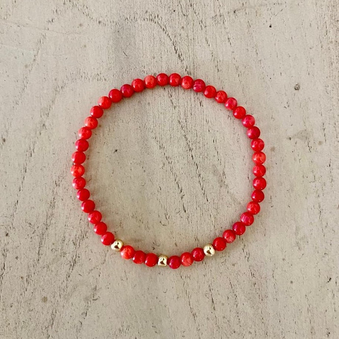 RED CORAL BEADS MIX