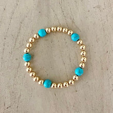 Load image into Gallery viewer, GOLD BEADS HOWLITE
