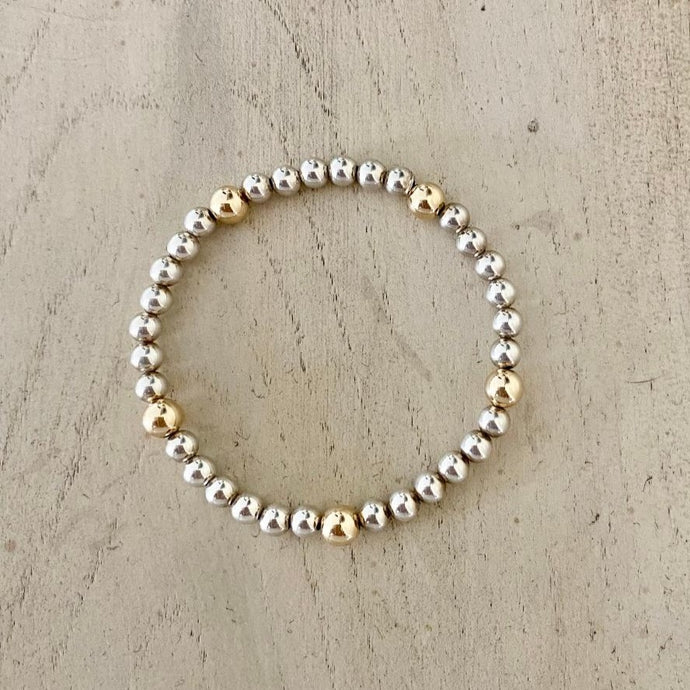 GOLD BEADS TWO TONE