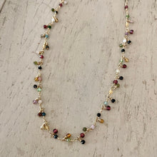 Load image into Gallery viewer, GEMSTONE CLUSTER NECKLACE - BOHO
