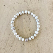 Load image into Gallery viewer, PEARL WITH CZ BALL SISTINE
