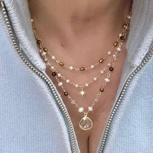 Hematite Necklace _ Goldie