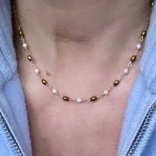 Load image into Gallery viewer, Hematite Necklace _ Goldie
