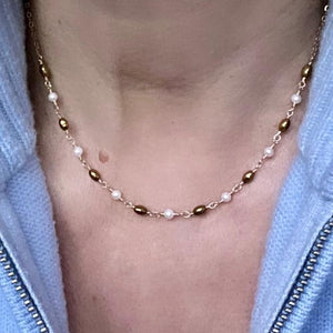 Hematite Necklace _ Goldie