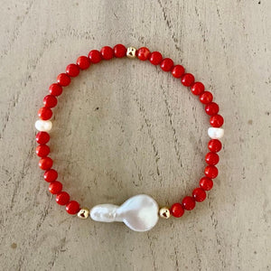 RED CORAL BEADS MIX