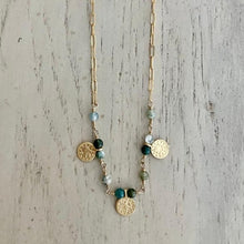 Load image into Gallery viewer, PAPERCLIP CHAIN WITH GOLD DISC
