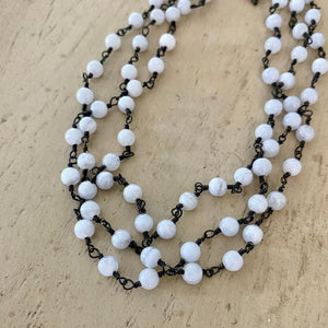 Long Aquamarine Necklace