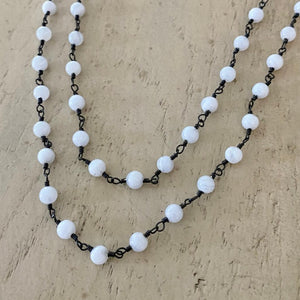 Long Aquamarine Necklace
