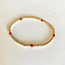 Load image into Gallery viewer, GOLD BEADS WITH CORAL
